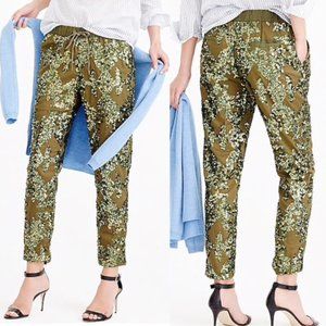 J. Crew Iridescent sequin pull-on Jogger pant